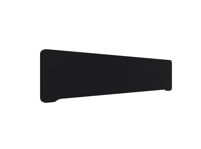 Lintex Edge bordskærm 180x40cm Cara stof sort