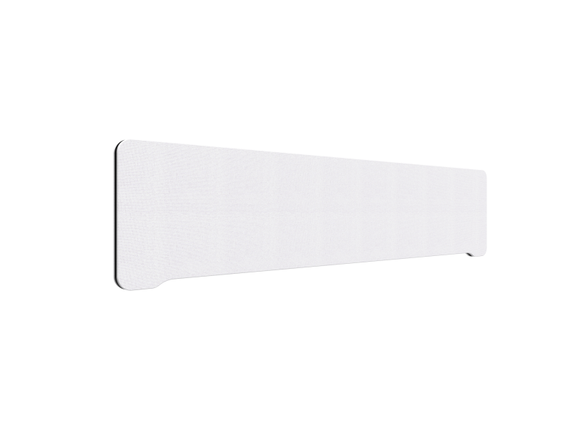Lintex Edge bordskærm 180x40cm Cara stof hvid