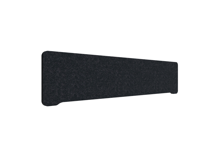 Lintex Edge bordskærm 180x40cm Blazer Lite stof sort