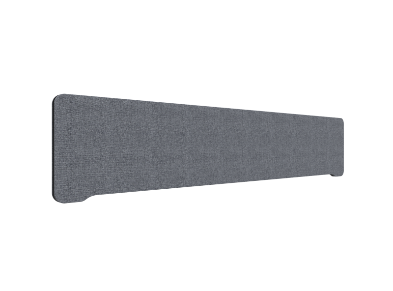 Lintex Edge bordskærm 200x40cm Cara stof mørk grå