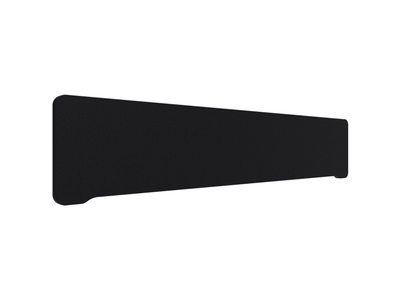 Lintex Edge bordskærm 200x40cm Cara stof sort