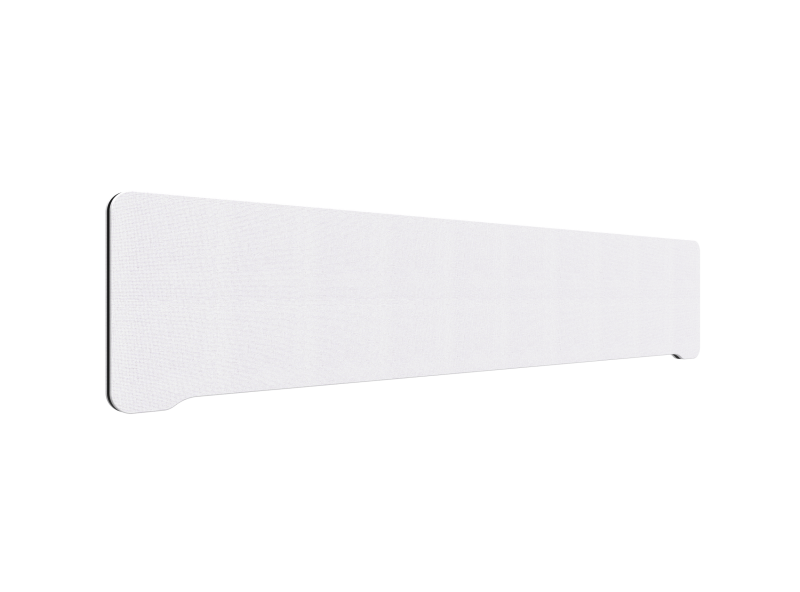 Lintex Edge bordskærm 200x40cm Cara stof hvid