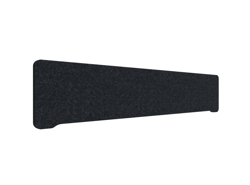Lintex Edge bordskærm 200x40cm Blazer Lite stof sort