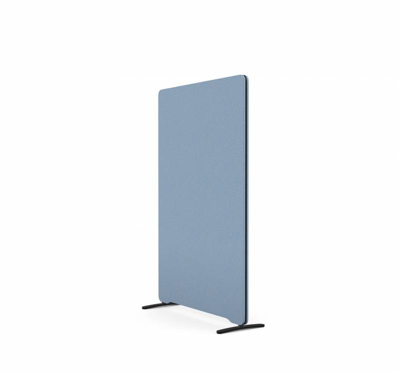 Lintex Edge skærmvæg 100x150cm Cara stof lys blå