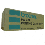 Brother PC201 original farvebånd black sort
