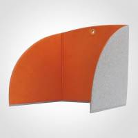 StandUp lydd&aelig;mpende bordsk&aelig;rm 58x55cm orange