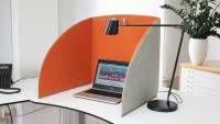 StandUp lyddæmpende bordskærm 58x55cm orange