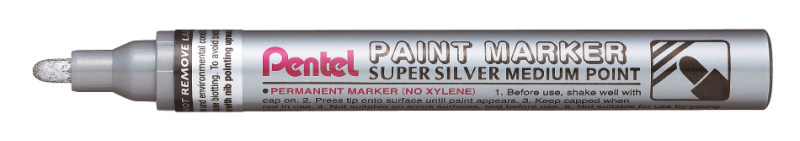 Pentel MMP10-Z Paint Marker 2,5mm Sølv