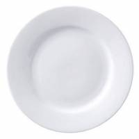SuperWhite porcelæn tallerken med fane Ø23cm hvid