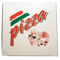Buon Appetito pizzaæske 50x50x5cm Bionedbrydelig hvid