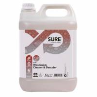Sanitetsreng&oslash;ring/Kalkfjerner SURE Washroom Cleaner&Descaler Sur u/Parfume 5 ltr