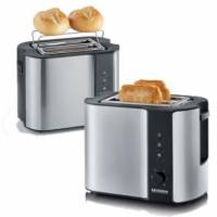 Severin brødrister 800W i rustfri stål