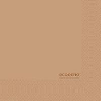 Duni Ecoecho serviet 24x24cm 2-lag FSC mærket brun, 300 stk