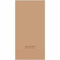 Duni Ecoecho serviet 40x40cm 2-lag 1/8 fold FSC mærket brun, 300 stk