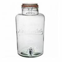 Glasbeholder med tappehane 1.9 liter 13x13x23.5cm