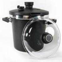 Gastroguss trykkoger AMT 7 liter 2 låg støbt aluminium