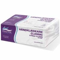 H&aring;ndkl&aelig;deark Pristine Classic V-fold 2-lag 25x22x11 cm
