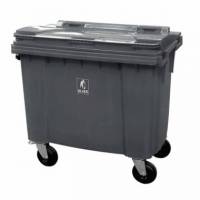 Craemer affaldscontainer 4-hjulet 1100 liter grå