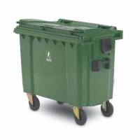 Craemer affaldscontainer 4-hjulet 1100 liter grøn