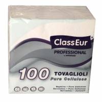 Serviet ClassEur Professional 33x33 cm 2-lag 100 stk pr. pakke Hvid