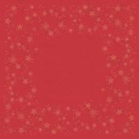 Duni Dunisilk+ Star Shine stikdug 84x84cm rød, 20 stk