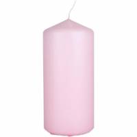 Duni bloklys 62 timer 7x15cm paraffin soft pink