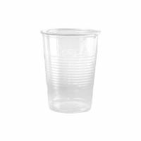 Plastglas med riller 40 cl &Oslash;95 x122 mm PP klar