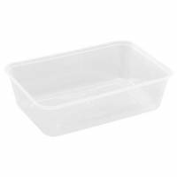 Plastbakke til microovn 175x120x45mm 650ml klar