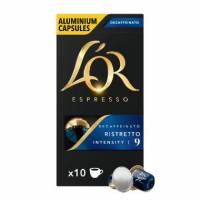 L'OR Lungo Ristretto Decaf kaffekapsel styrke 9, 10 kapsler