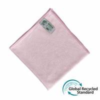 Klud 40x40 cm Microfiber Strikket Svanemærket Rød, 10 stk