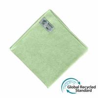 Klud 40x40 cm Microfiber Strikket Svanemærket Grøn, 10 stk