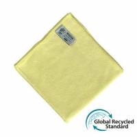 Klud 40x40 cm Microfiber Strikket Svanemærket Gul, 10 stk