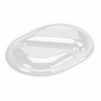 L&aring;g til micro og ovn plastbakke 2-rums OPS 238x176mm klar