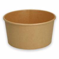 Verive salatskål 1300ml Ø18,5cm bionedbrydelig PAP/PLA brun