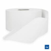 Toiletpapir Techline 2-lag Jumbo Mini &Oslash;19xL120MxB9,8 Genbrugsfiber Hvid