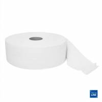 Toiletpapir Techline 2-lag jumbo maxi &Oslash;26xL380m Genbrugsfiber Hvid
