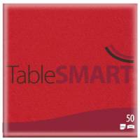 TableSMART airlaid servietter 40x40 cm 1/4 fold rød