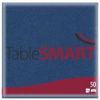TableSMART airlaid servietter 40x40 cm 1/4 fold blå
