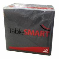 TableSMART servietter 33x33cm 3-lags sort, 125 stk