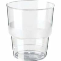 Plastglas 25 cl Exclusiv PS klar, 40 stk pose