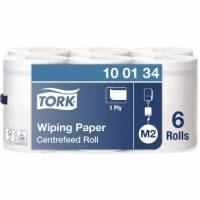 H&aring;ndkl&aelig;derulle Tork Standard M2 Midi 1-lag 275 m uden Hylse Hvid