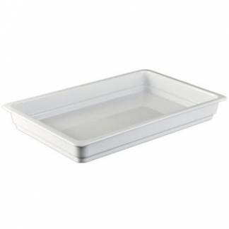 Fad ovnfast 53x32x6.5cm porcelæn hvid