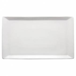 Classic fad ovnfast 50x30 cm porcelæn hvid