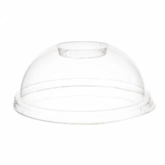 Plastlåg kuppelformet med hul Ø95mm bionedbrydelig PLA