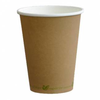 Catersource kaffebæger 25 cl Ø80mm Bionedbrydelig brun