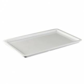 Fad ovnfast 53x32x2.5 cm porcelæn hvid