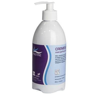 Pristine cremesæbe Svanemærket med Parfume uden Parabener med pumpe 500 ml