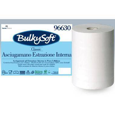 H&aring;ndkl&aelig;derulle Bulky Soft 1-lag 120 m med Hylse Hvid