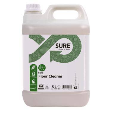 Gulvreng&oslash;ring SURE FloorCleaner Plantebaseret Lavtskummende uden Parfume 5 ltr