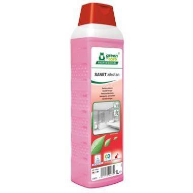 Sanitetsreng&oslash;ring sur SANET Zitrotan Blomsterm&aelig;rket med Parfume 1 ltr R&oslash;d